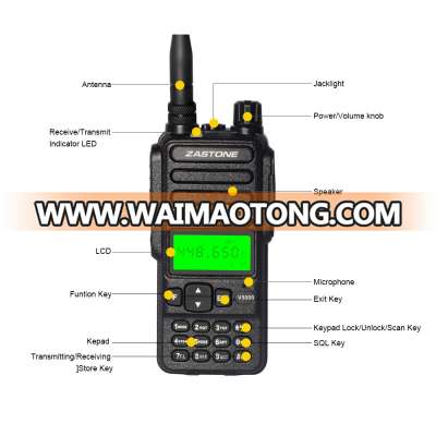 ZASTONE ZT-V3000 8w uhf 4000mAh battery walkie talkie japan two way radio